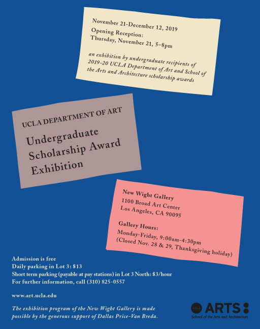 2019 Undergraduate Scholarship Award Exhibition 