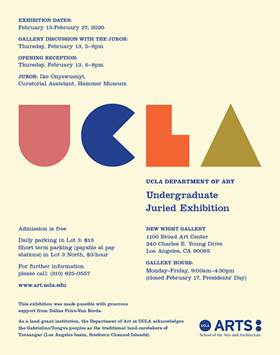 2020 Undergraduate Juried Exhibition