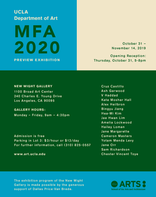 M.F.A. 2020 Preview Exhibition 
