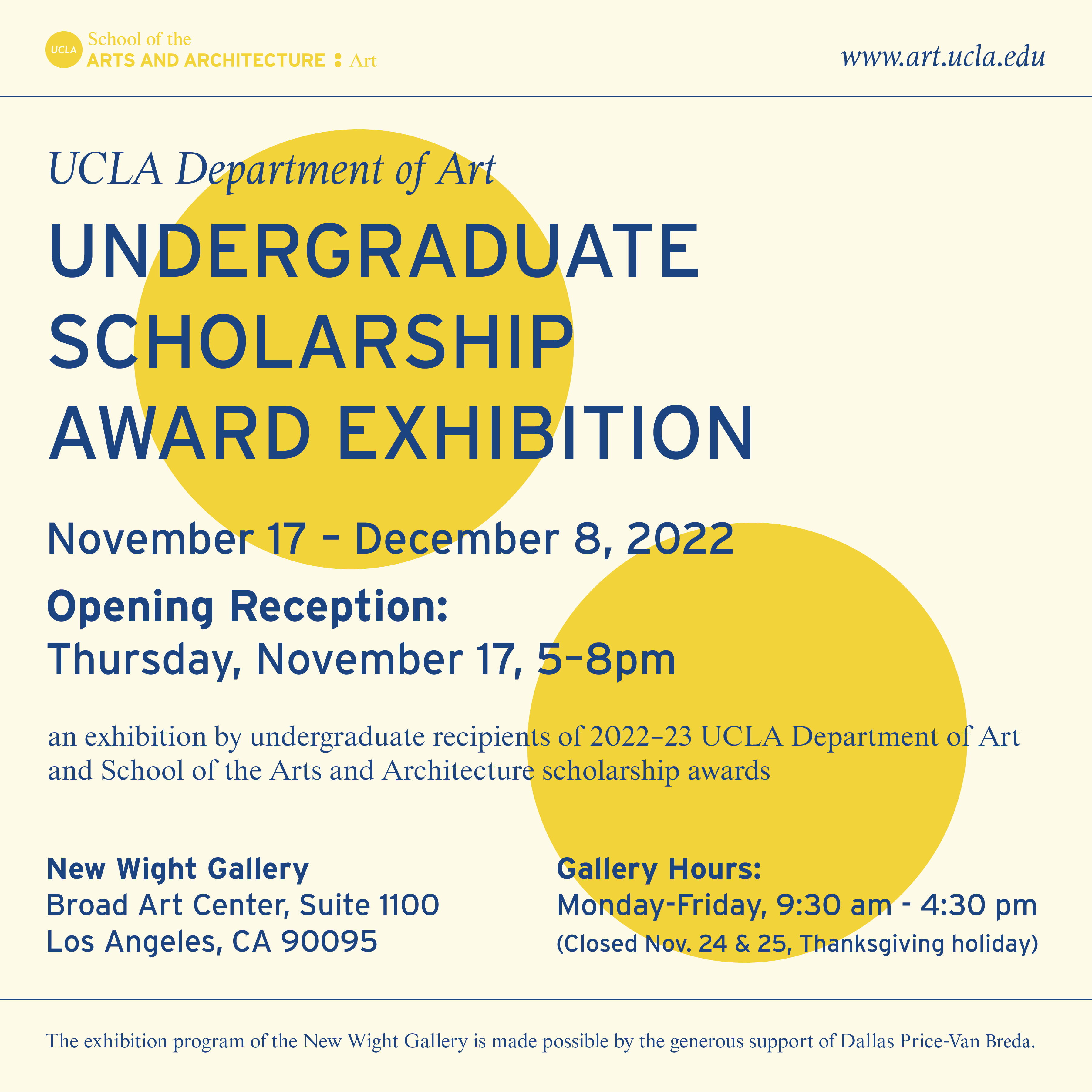 Undergraduate Scholarship Award Exhibition