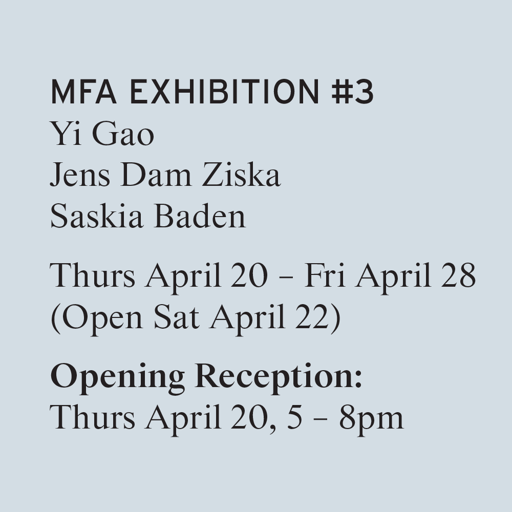 2023 MFA Exhibition #3 