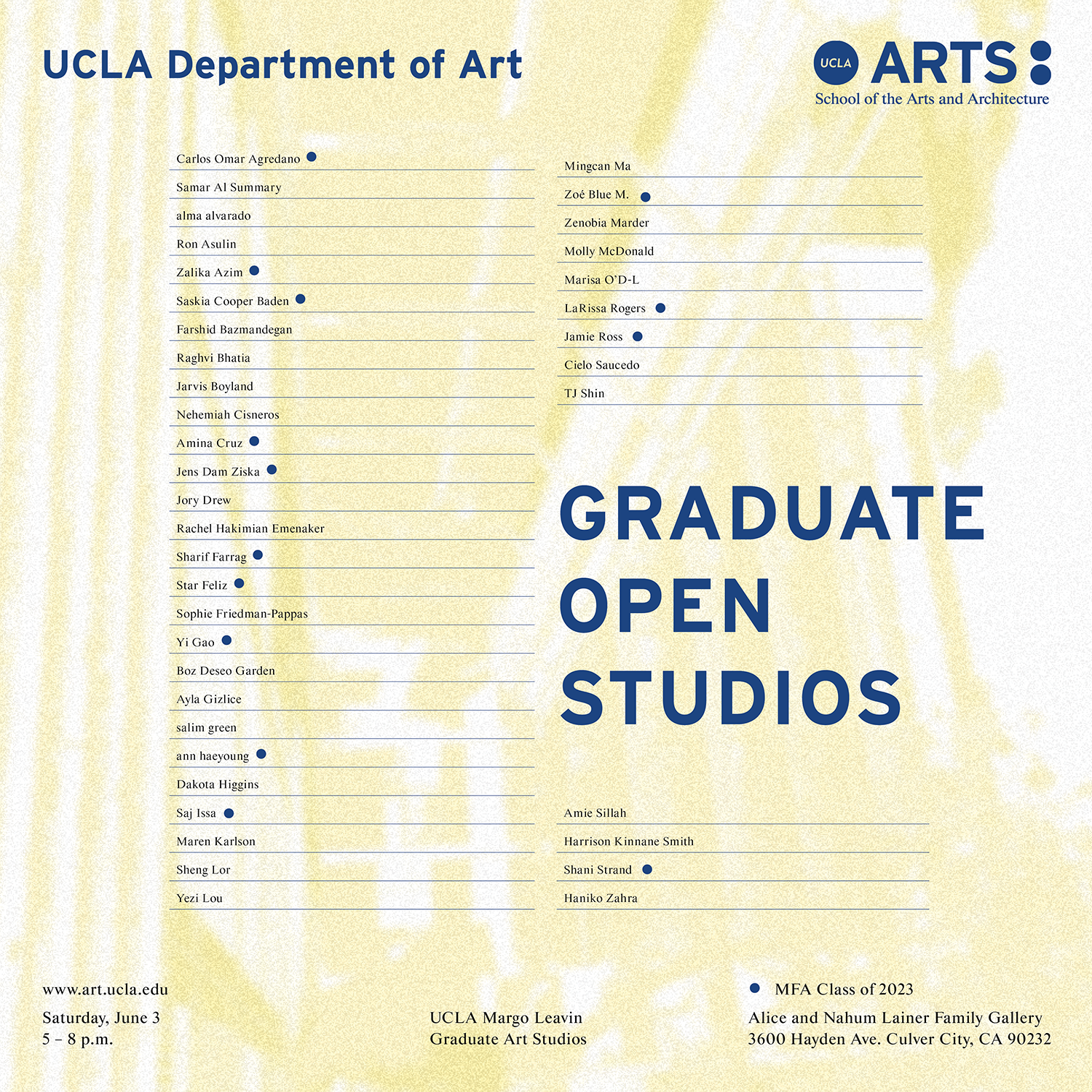 Graduate Open Studios