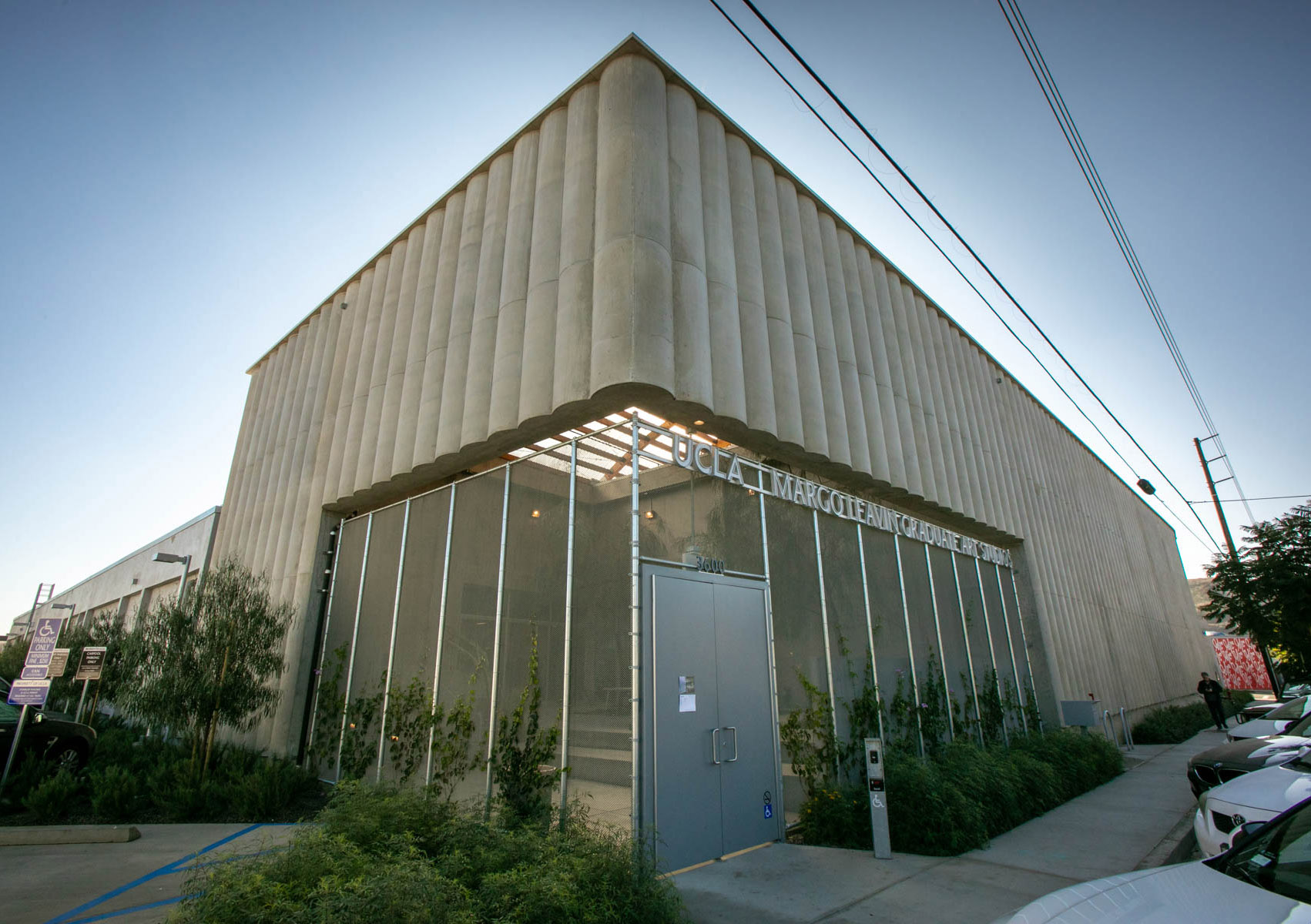 Exterior view of the UCLA Margo Leavin Graduate Art Studios building